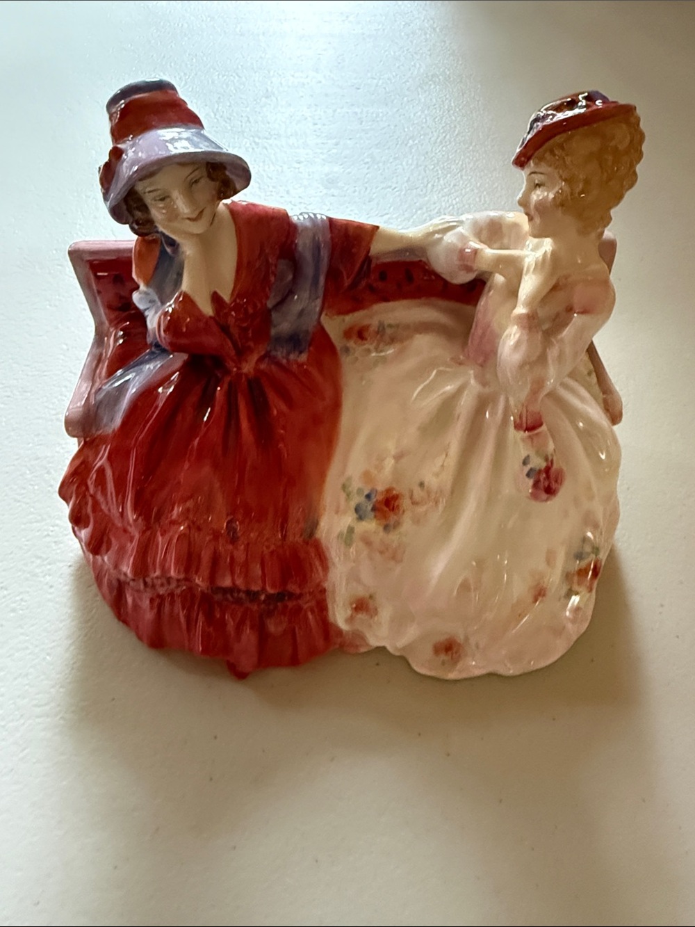Rare Vintage Royal Doulton “The Gossips” Bone China Figurine 1967
